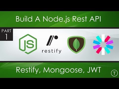 Node js REST API With Restify Mongoose JWT